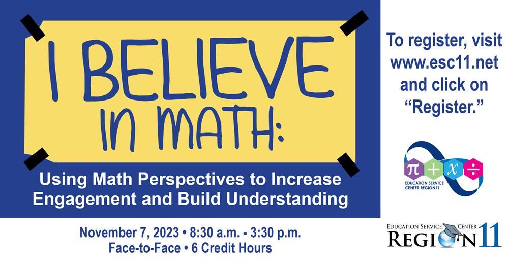 I Believe in Math: Using Math Perspectives to Increase Engagement and Build Understanding logo